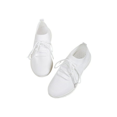 Woobling Women Breathable Flats Low Top Sock Sneaker Travel Comfortable Lace Up Walking Shoes White 5
Woobling Women Breathable Flats Low Top Sock Sneaker Travel Comfortable Lace Up Walking Shoes White 5