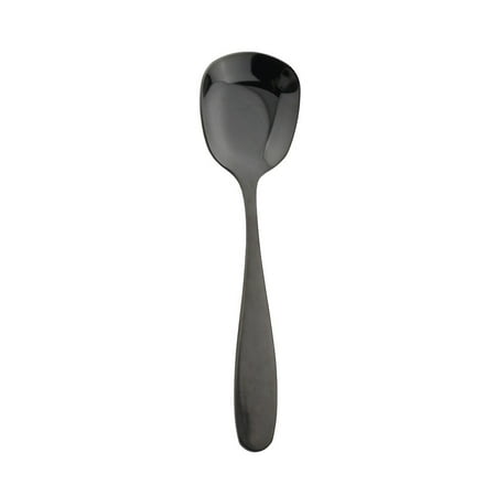 Plat Bottom Square Rice Spoons Dessert Ice Cream Table Black Stainless Steel Spoon for Kids Restaurant Kitchen Tableware 1PC
Plat Bottom Square Rice Spoons Dessert Ice Cream Table Black Stainless Steel Spoon for Kids Restaurant Kitchen Tableware 1PC
