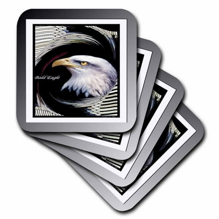 Bald Eagle 1 set of 8 Coasters - Soft cst-7108-2