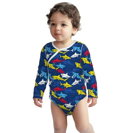 Haiem Cartoon Shark Printed Unisex-Baby Long Sleeve Onesies Bodysuits Unisex Babies Snap-Up Rompers-3 Months
Haiem Cartoon Shark Printed Unisex-Baby Long Sleeve Onesies Bodysuits Unisex Babies Snap-Up Rompers-3 Months
