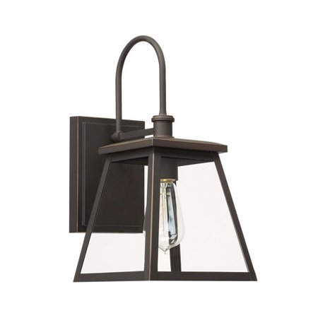 Belmore Oil Rubbed Bronze Seven-Inch One-Light Outdoor Wall Lantern