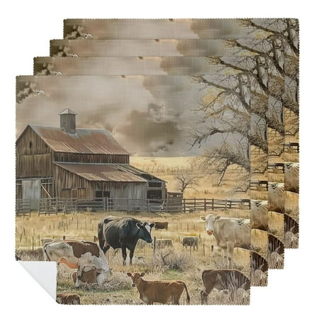 Facannap Cloth Napkins for Dining Table Kitchen Daily Party Housewarming Farmhouse Decor - Set of 6 Polyester Dinner Napkin for Farmhouse Party Dining Table Decor 2 PCS
Facannap Cloth Napkins for Dining Table Kitchen Daily Party Housewarming Farmhouse Decor - Set of 6 Polyester Dinner Napkin for Farmhouse Party Dining Table Decor 2 PCS