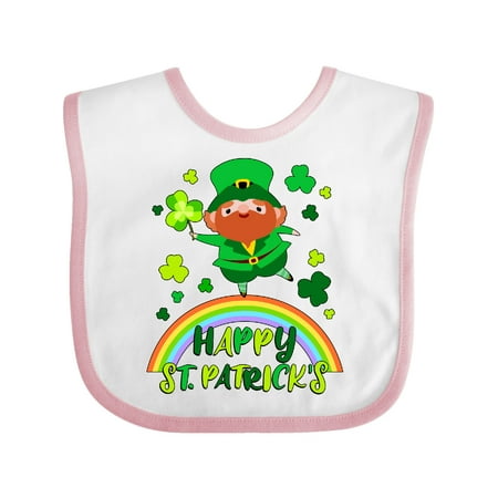Inktastic Happy St. Patrick s Day Cute Leprechaun on Rainbow Gift Baby Boy or Baby Girl Bib
Inktastic Happy St. Patrick s Day Cute Leprechaun on Rainbow Gift Baby Boy or Baby Girl Bib