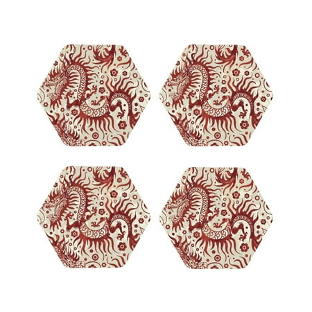 Tideii Dragons1 for Leather Coasters 4 Pieces Anti-fouling and Anti-scalding Decorative Coasters Suitable for Restaurants Kitchens Coffee Shops-Hexagon
Tideii Dragons1 for Leather Coasters 4 Pieces Anti-fouling and Anti-scalding Decorative Coasters Suitable for Restaurants Kitchens Coffee Shops-Hexagon