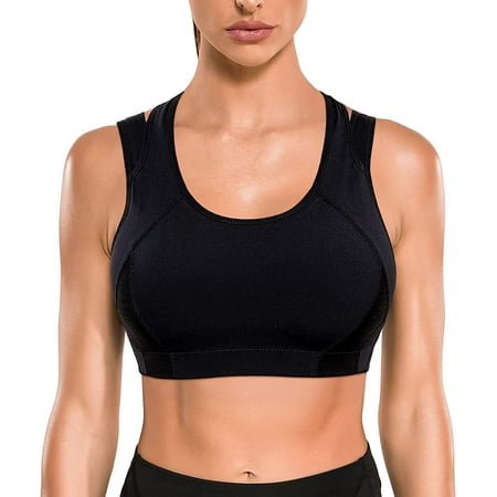 Molutan High Impact Sports Bras for Women Adjustable Racerback Yoga Bra Full Coverage Wirefree Support Padded Workout Bra(Black XL)
Molutan High Impact Sports Bras for Women Adjustable Racerback Yoga Bra Full Coverage Wirefree Support Padded Workout Bra(Black XL)