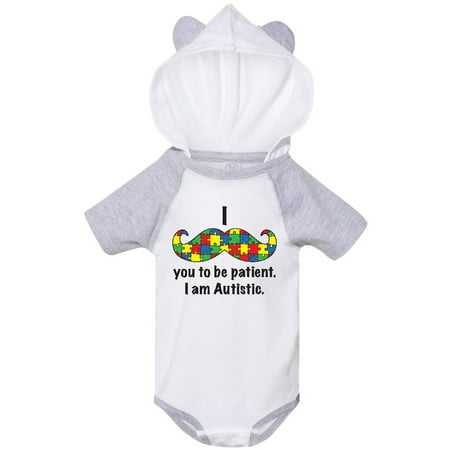 Inktastic I Mustache you to be patient. I am Autistic. Gift Baby Boy or Baby Girl Bodysuit
Inktastic I Mustache you to be patient. I am Autistic. Gift Baby Boy or Baby Girl Bodysuit