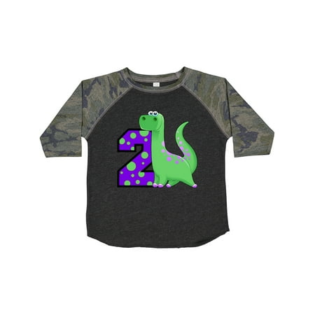 Inktastic 2nd Birthday Dinosaur Gift Toddler Boy Girl T-Shirt