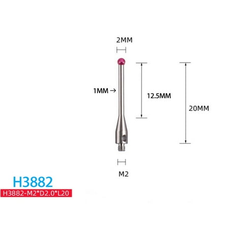 BAMILL m2 ball cmm thread and cnc measuring probe stylus point contact