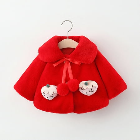 Tagold Boys and Girls Winter Cotton Coats Outerwear Jackets Toddler Girls Solid Color Plush Cute Strawberry Keep Warm Winter Hoodie Thick Coat Cloak Gifts for Kids on Clearance Red 3-4 Years
Tagold Boys and Girls Winter Cotton Coats Outerwear Jackets Toddler Girls Solid Color Plush Cute Strawberry Keep Warm Winter Hoodie Thick Coat Cloak Gifts for Kids on Clearance Red 3-4 Years