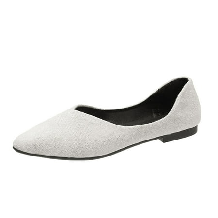 GNEIKDEING Ladies Solid Color Suede Pointed Toe Casual Shoes Shallow Flat Shoes Gift on Clearance
GNEIKDEING Ladies Solid Color Suede Pointed Toe Casual Shoes Shallow Flat Shoes Gift on Clearance
