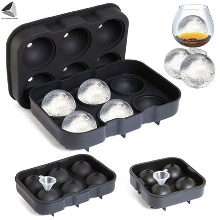 Sixtyshades 2 Pcs Silicone Ice Ball Maker Tray Reusable Ice Tube Mold Easy Release Large Round Sphere Molds with Lids & Funnel for Whiskey Cocktails Bourbon (6 x 1.77 in Round Ice Ball Spheres)
Sixtyshades 2 Pcs Silicone Ice Ball Maker Tray Reusable Ice Tube Mold Easy Release Large Round Sphere Molds with Lids & Funnel for Whiskey Cocktails Bourbon (6 x 1.77 in Round Ice Ball Spheres)