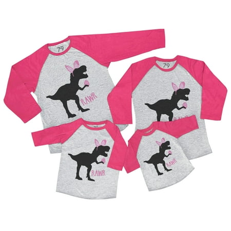 7 ate 9 Apparel Family Matching Happy Easter Shirts - Pink Bunny Dinosaur Pink Shirt 18 Months
7 ate 9 Apparel Family Matching Happy Easter Shirts - Pink Bunny Dinosaur Pink Shirt 18 Months