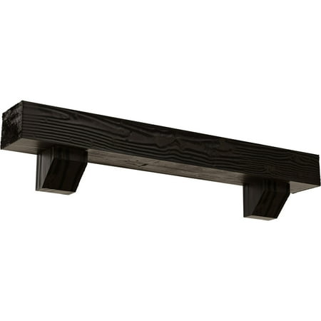 Ekena Millwork 6 H x 6 D x 60 W Sandblasted Faux Wood Fireplace Mantel Kit w/ Ashford Corbels Premium Walnut
Ekena Millwork 6 H x 6 D x 60 W Sandblasted Faux Wood Fireplace Mantel Kit w/ Ashford Corbels Premium Walnut