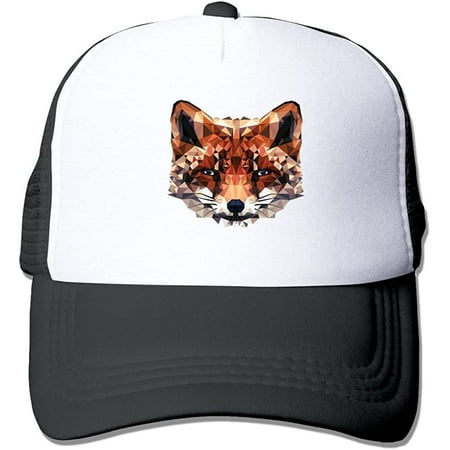 Polygon Tiger Cat Stylish Flat Bill Adjustable Caps