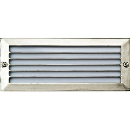 Dabmar Lighting LV601-SS Cast Aluminum Recessed Louvered Brick Step & Wall Light Electro-Plated Stainless Steel - 4 x 9.13 x 3.25 in.
Dabmar Lighting LV601-SS Cast Aluminum Recessed Louvered Brick Step & Wall Light Electro-Plated Stainless Steel - 4 x 9.13 x 3.25 in.