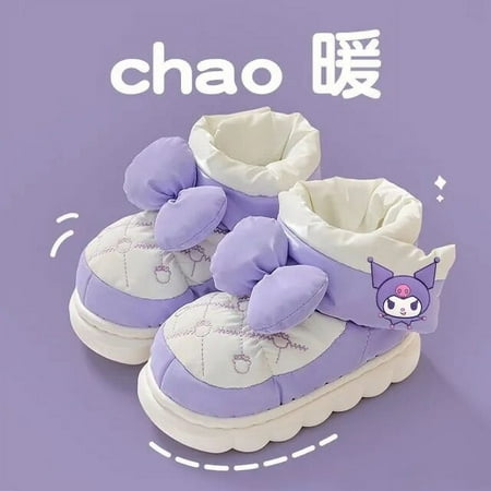 Sanrio Shoes Kuromi Mymelody Hellokitty Children‘s Slippers with Bow Winter Bag Warm Waterproof Indoor Outdoor Cotton Shoes 
Sanrio Shoes Kuromi Mymelody Hellokitty Children‘s Slippers with Bow Winter Bag Warm Waterproof Indoor Outdoor Cotton Shoes