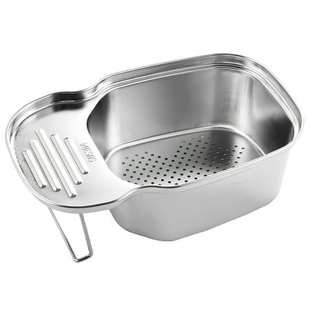 Sink Strainer Storage Basket Stainless Steel Saddle Shape Kitchen Hanging Filter Washing Bowl Sink Draining Shelf with Suction Cup
Sink Strainer Storage Basket Stainless Steel Saddle Shape Kitchen Hanging Filter Washing Bowl Sink Draining Shelf with Suction Cup