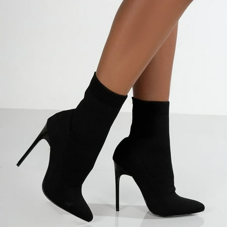 ZMHEGW Women Boots Ankle Autumn And Winter Solid Color Simple Thin Heel Pointed Toe Stretch Knit Slip On Boots Shoes
ZMHEGW Women Boots Ankle Autumn And Winter Solid Color Simple Thin Heel Pointed Toe Stretch Knit Slip On Boots Shoes