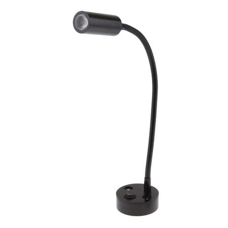 12V 3W LED Reading Light Flexible Gooseneck Interior Lamp RV Camper Van