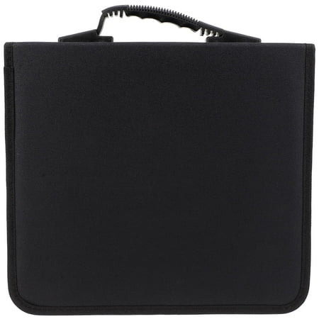 Hemoton Portable 400 Capacity CD DVD Case Holder Oxford Cloth Storage Bag Organizer