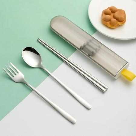 Outdoor Camping Portable Travel Chopsticks Spoon Fork Tableware Set Stainless Steel Set Single Student Storage Box Travel 3pcs
Outdoor Camping Portable Travel Chopsticks Spoon Fork Tableware Set Stainless Steel Set Single Student Storage Box Travel 3pcs