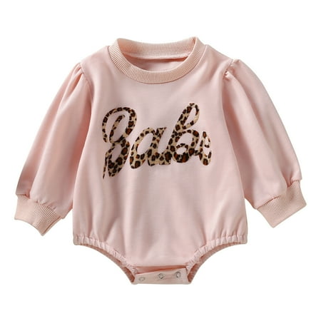 Baby Girl Clothes Infant Newborn Long Bubble Sleeve Letter Leopard Print Romper Bodysuit Newborn Boy Outfits
Baby Girl Clothes Infant Newborn Long Bubble Sleeve Letter Leopard Print Romper Bodysuit Newborn Boy Outfits