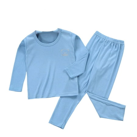 Worallymy Kids Thermal Underwear Elastic Long Sleeve Round Neck Autumn Winter Office School Outdoor Warm Tops Bottom Suit for Boys Blue 160cm
Worallymy Kids Thermal Underwear Elastic Long Sleeve Round Neck Autumn Winter Office School Outdoor Warm Tops Bottom Suit for Boys Blue 160cm
