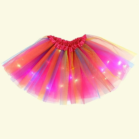 jsaierl Toddler Girls Cute Party Dance Rainbow Color LED Be Luminous Net Yarn Tulle
jsaierl Toddler Girls Cute Party Dance Rainbow Color LED Be Luminous Net Yarn Tulle