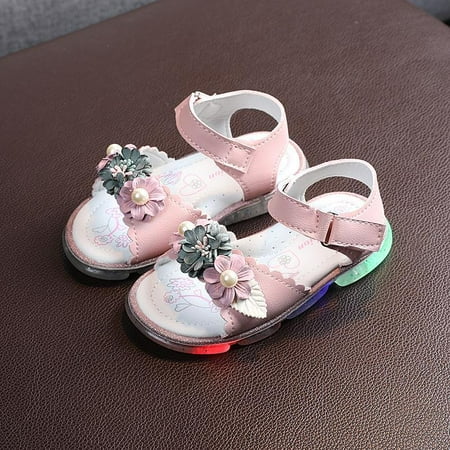 Korean children s small flower LED light sandals summer new soft bottom beach shoes luminous pink 28 1
Korean children s small flower LED light sandals summer new soft bottom beach shoes luminous pink 28 1