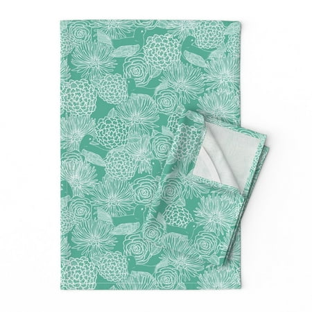 Printed Tea Towel Linen Cotton Canvas - Green Birds Bird Nature Pretty Pattern Floral Garden Animal Boho Spring Print Decorative Kitchen Towel by Spoonflower
Printed Tea Towel Linen Cotton Canvas - Green Birds Bird Nature Pretty Pattern Floral Garden Animal Boho Spring Print Decorative Kitchen Towel by Spoonflower