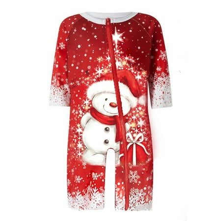 Uorcsa Soft Comfy Baby Print European And American Christmas Casual Pajamas Parent-child clothing Red
Uorcsa Soft Comfy Baby Print European And American Christmas Casual Pajamas Parent-child clothing Red
