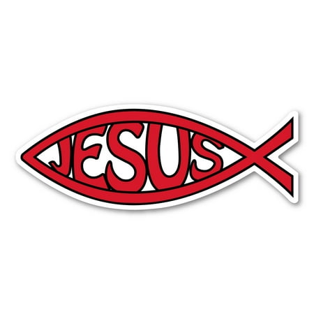 Mini Red Jesus Fish Magnet