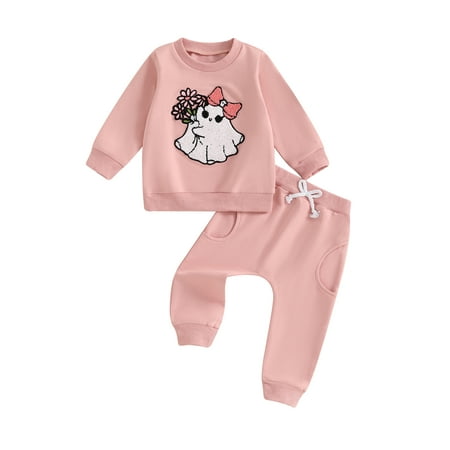 Suealasg Toddler Baby Girls Halloween Clothes Long Sleeve Ghost Print Sweatshirt Long Pants 6M 12M 18M 24M 3T Infant Girls 2Pcs Halloween Tracksuit Outfit
Suealasg Toddler Baby Girls Halloween Clothes Long Sleeve Ghost Print Sweatshirt Long Pants 6M 12M 18M 24M 3T Infant Girls 2Pcs Halloween Tracksuit Outfit