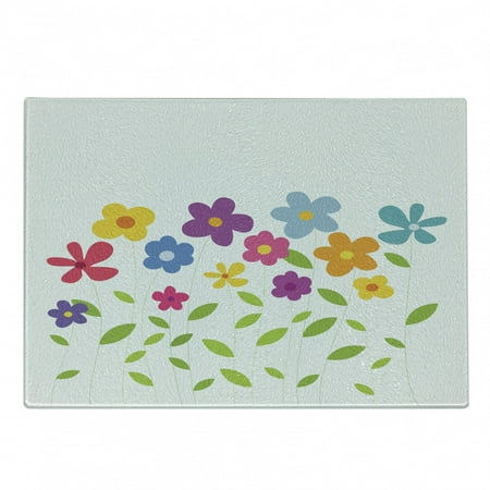 Green Flower Cutting Board Colorful Abstract Cartoon Floral Arrangement Foliage Leaves Meadow Pattern Decorative Tempered Glass Cutting and Serving Board Small Size Multicolor by Ambesonne
Green Flower Cutting Board Colorful Abstract Cartoon Floral Arrangement Foliage Leaves Meadow Pattern Decorative Tempered Glass Cutting and Serving Board Small Size Multicolor by Ambesonne