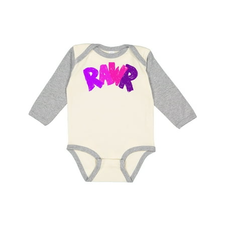 Inktastic Rawr Distressed Text in Pink and Purple Gift Baby Boy or Baby Girl Long Sleeve Bodysuit
Inktastic Rawr Distressed Text in Pink and Purple Gift Baby Boy or Baby Girl Long Sleeve Bodysuit