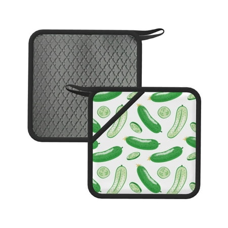 2PCS Pot Holders for Kitchen - Heat Resistant Silicone Pot Holders with Hanging Loop green Cucumber Non Slip Oven Hot Pads Potholders for Decor Baking Cooking Kitchen
2PCS Pot Holders for Kitchen - Heat Resistant Silicone Pot Holders with Hanging Loop green Cucumber Non Slip Oven Hot Pads Potholders for Decor Baking Cooking Kitchen