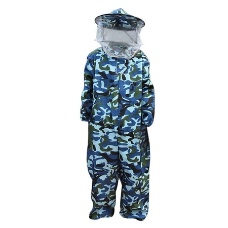 Full Body Anti bee Suit Beekeeping Clothes Cotton Veil Hood Protective