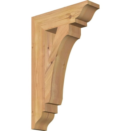Ekena Millwork 3 1/2 W x 14 D x 22 H Legacy Traditional Smooth Bracket Western Red Cedar