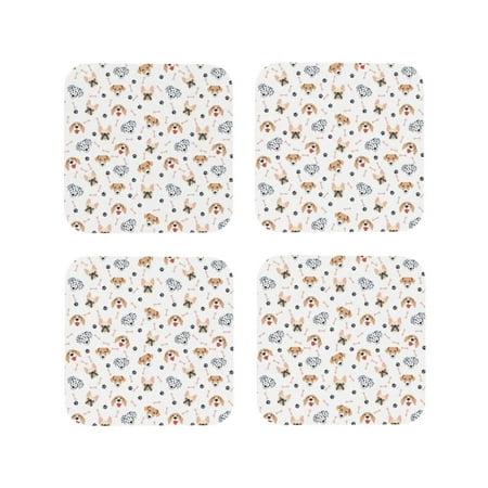 Junzan Cute Cartoon Dogs Print Coasters for Drinks - Leather Coasters Set of 4 for Coffee Table for Housewarming/Kitchen/Bar/Decor-Square
Junzan Cute Cartoon Dogs Print Coasters for Drinks - Leather Coasters Set of 4 for Coffee Table for Housewarming/Kitchen/Bar/Decor-Square