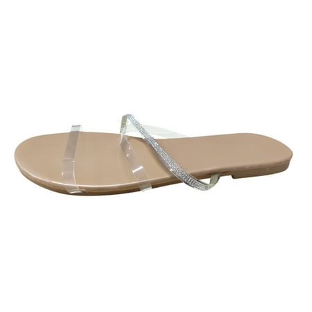 Gzztg Sandals Women Women S Casual Rhinestone Flat Bottom Transparent Strap Beach Womens Shoes
Gzztg Sandals Women Women S Casual Rhinestone Flat Bottom Transparent Strap Beach Womens Shoes