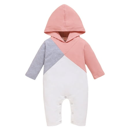 KIMI BEAR Infant Girls Rompers 12 Months Infant Girls Spring Bodysuits 18 Months Infant Girls Casual Hooded Long Sleeve Color Stitching Romper Blue + Gray + White
KIMI BEAR Infant Girls Rompers 12 Months Infant Girls Spring Bodysuits 18 Months Infant Girls Casual Hooded Long Sleeve Color Stitching Romper Blue + Gray + White