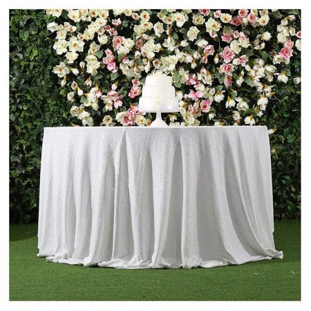 Wedding hotel wedding exhibition table party glittering wedding circular sequins as tablecloth White 180cm
Wedding hotel wedding exhibition table party glittering wedding circular sequins as tablecloth White 180cm