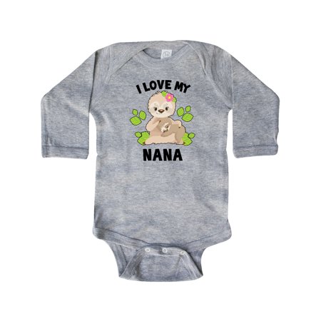 Inktastic Cute Sloth I Love My Nana with Green Leaves Gift Baby Boy or Baby Girl Long Sleeve Bodysuit
Inktastic Cute Sloth I Love My Nana with Green Leaves Gift Baby Boy or Baby Girl Long Sleeve Bodysuit