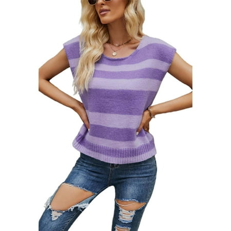 Stylish Women s Knitted Cami Top Colorful Sleeveless Sweater with Round Neck Pullover Top
Stylish Women s Knitted Cami Top Colorful Sleeveless Sweater with Round Neck Pullover Top