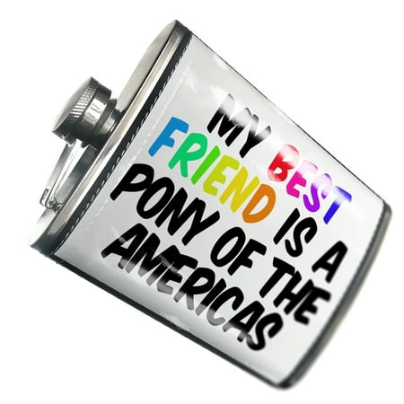 NEONBLOND Flask My best Friend a Pony of the Americas Horse