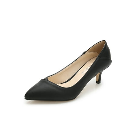 Daeful Women Pumps Slip On Pump Shoes Pointy Toe Dress Shoe Non-slip Kitten Heel Mid Heels Womens Classic Black 6.5
Daeful Women Pumps Slip On Pump Shoes Pointy Toe Dress Shoe Non-slip Kitten Heel Mid Heels Womens Classic Black 6.5