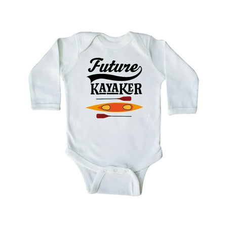 Inktastic Kayaking Future Kayaker Gift Gift Baby Boy or Baby Girl Long Sleeve Bodysuit