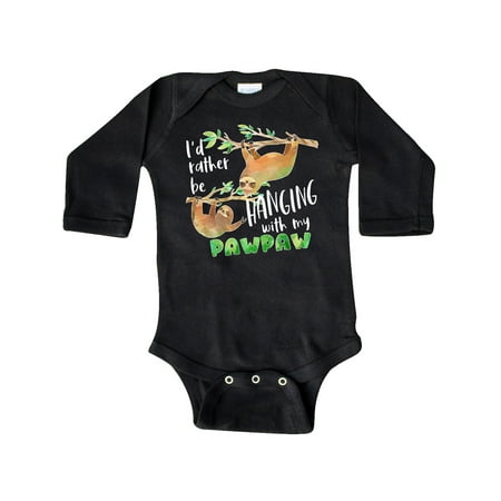 Inktastic Id Rather Be Hanging with my Pawpaw- Cute Sloths Gift Baby Boy or Baby Girl Long Sleeve Bodysuit
Inktastic Id Rather Be Hanging with my Pawpaw- Cute Sloths Gift Baby Boy or Baby Girl Long Sleeve Bodysuit