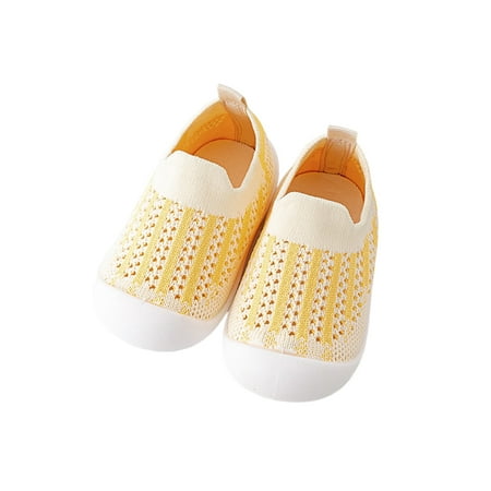 Lacyhop Unisex-Child Shoes Sport Walking Shoe Slip On Casual Sneaker Indoor Anti-Slip Trainers Anti Collision Mesh Sneakers Yellow 6.5C
Lacyhop Unisex-Child Shoes Sport Walking Shoe Slip On Casual Sneaker Indoor Anti-Slip Trainers Anti Collision Mesh Sneakers Yellow 6.5C
