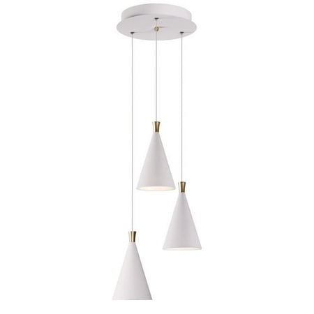 ET2 E24623-WTMG 13 in. Norsk LED Multi-Light Pendant Ceiling Light White & Metallic Gold
ET2 E24623-WTMG 13 in. Norsk LED Multi-Light Pendant Ceiling Light White & Metallic Gold